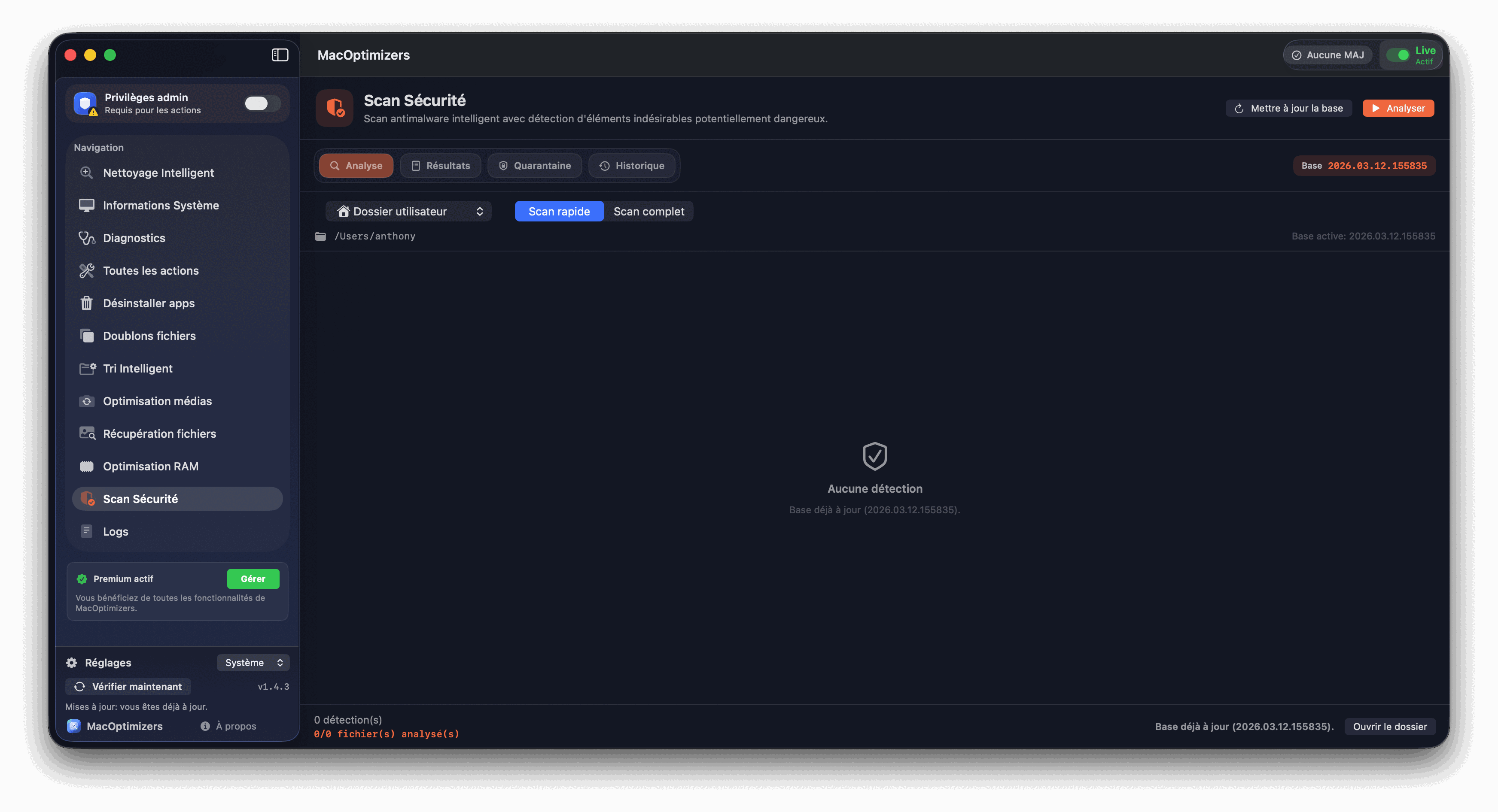 Scan antimalware Mac — MacOptimizers