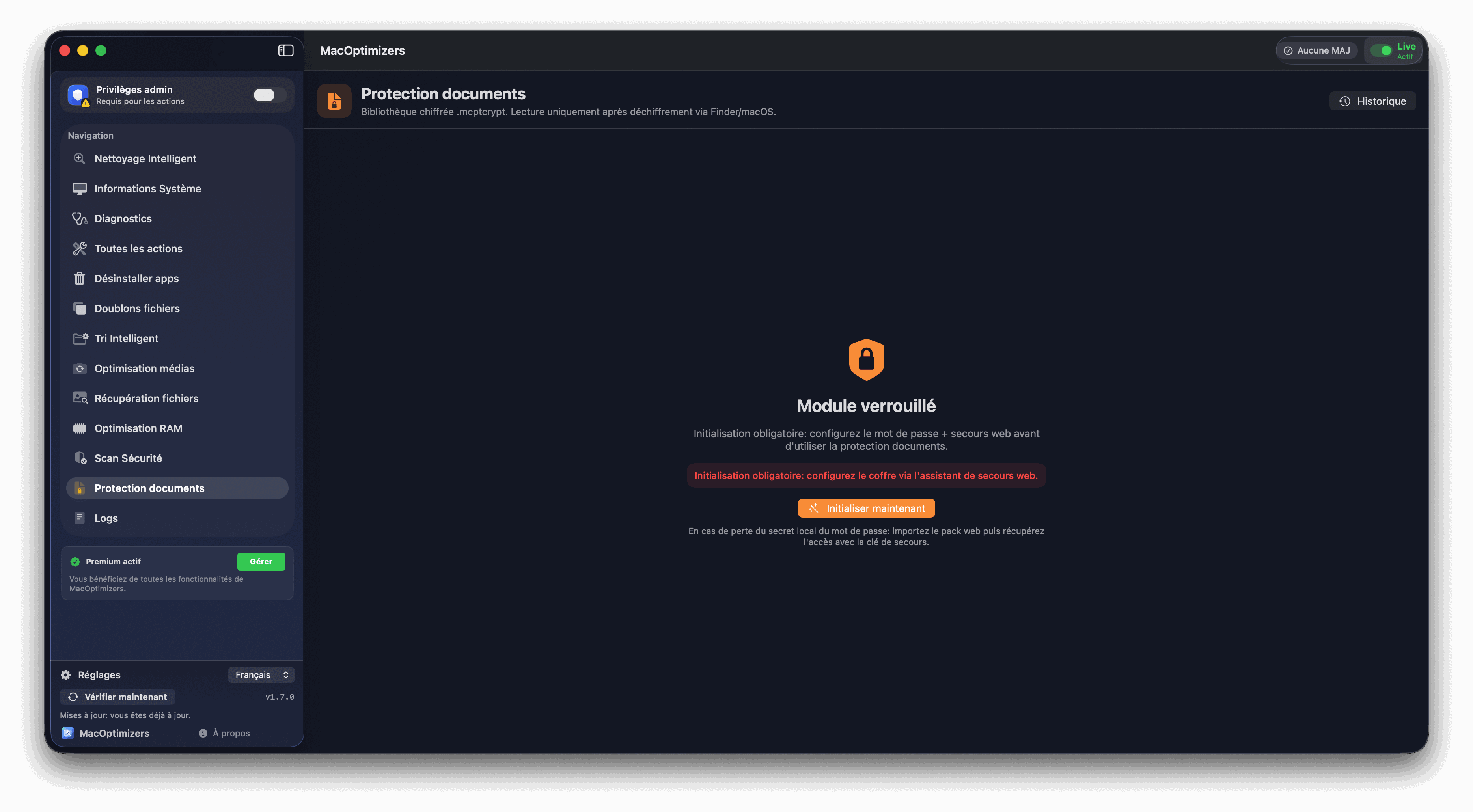Protection documents - bibliothèque
