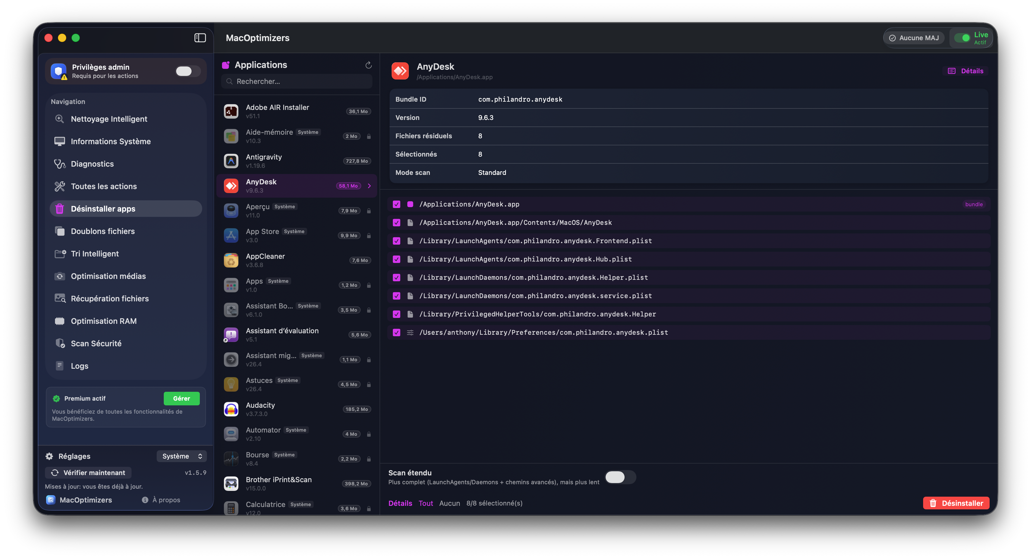 Désinstallation complète d'applications Mac — MacOptimizers